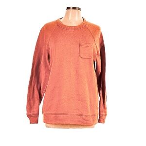 OBEY Propaganda Men's Crewneck Single-Pocket Sweatshirt, Rust, size Medium